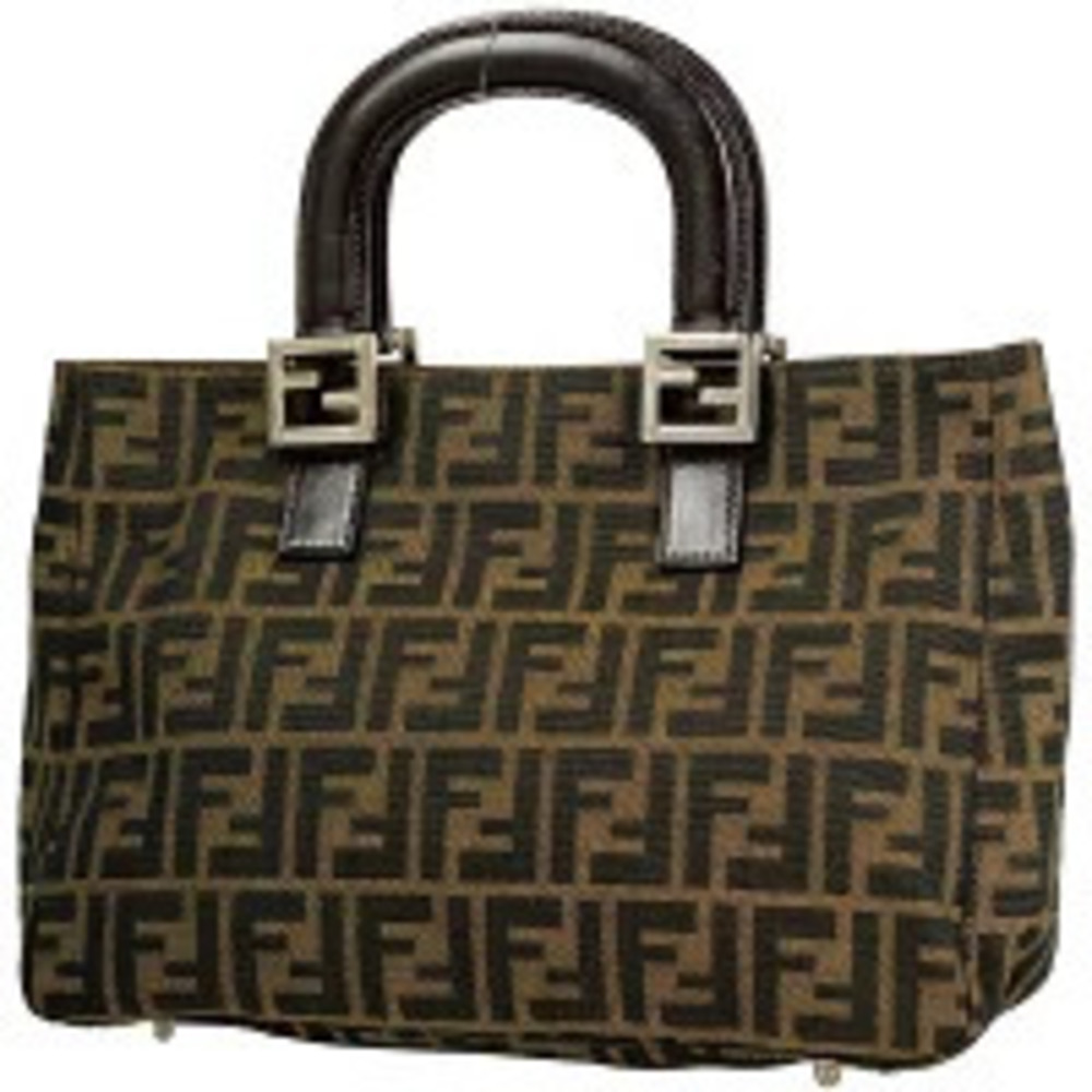 Fendi Zucca handbag canvas brown